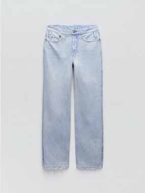 Zara/Good American Light Wash Straight Leg Women’s Jeans